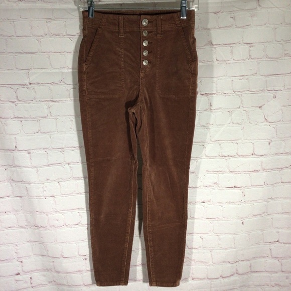 American Eagle Outfitters Pants - American Eagle Outfitters Super Stretch Corduroy Pants - Size 0 X-Short